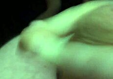 Outside at night with naked public exposure