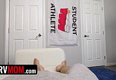 i share a tender moment with my stunning stepmother in a private encounter