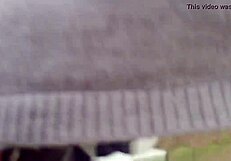 I whisper, 'look at my tits' in the public garden, then pee in my tight pants