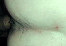 Watch us, the mature couple says in their homemade anal video.