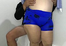 Curvy Latina MILF shares lunch with stepson