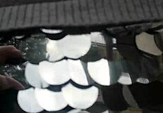 I whisper, 'look at my tits' in the public garden, then pee in my tight pants