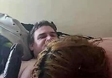 Kandy kane deepthroats in homemade scene