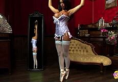 i watch two thick lesbians eat pussy while busty bimbo takes cock