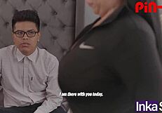 Venezuelan curvy latina humiliates boyfriend during Mandingo's penetration