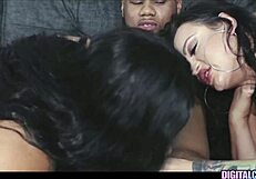 thick big booty girlfriends swapping bbc in wild foursome