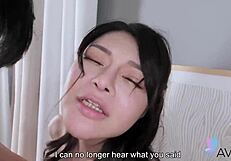 Chinese En En, a Cute Brunette, Gets Her Shaved Pussy Pounded by a Guy