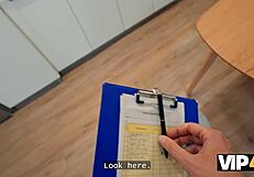 Wow! VIP4K Russian College Slut Takes First Anal to Stay in Apartment!