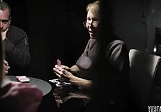 Horny Grandpa Corrupts Two Blonde Teens in Taboo 3some!