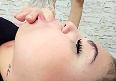 Passionately Licking Bad Teen's Barefoot Feet