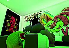 毒蛇和糖果在新房子里猛干