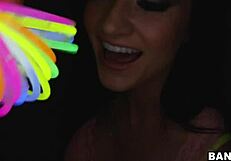 kendall karson giving a jerk off with oiled hands