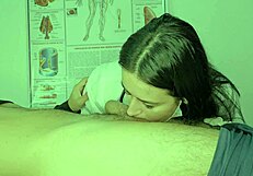 I can't believe the nurse ripped my clothes during foreplay with dirty talk!