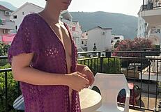 Hot blonde wife naked in public, flashing pussy?