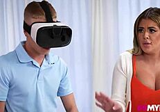 in this reality show, exploring the swap between vr and real life with a milf mother-in-law