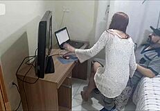 Safada Receives Technician Cum on Ass