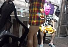 Latina stepmom hints at stepson, leading to surprising excitement.