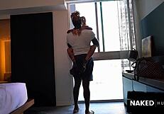 petite argentinian kitana goes wild sucking a massive 12 inch bbc like crazy