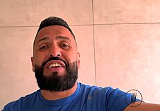 Paolla's husband cuckolded again with big cock on red