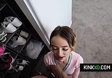 hot blonde stepdaughter maria kazi fucks stepdad in halloween costumes