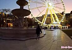 cute petite girl rides big cock in budapest