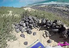 hey, wanna dive into sexy beach doggystyle fun?