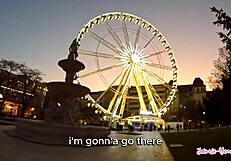 cute petite girl rides big cock in budapest