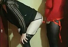 Crossdresser Engages In Ass To Mouth With Toys.