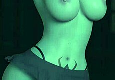 Overwatch Widowmaker Dances Nude Showing Boobs and Tits