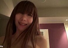 Asian amateur gets fucked with toys.