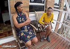 Natural African Hotties Record Amazing Black Lesbian Sex POV Close-Up