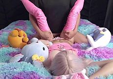 submissive doll in cosplay craving tight pussy action