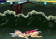 fairyfighting tiki and tiki lick pussies to orgasm in game