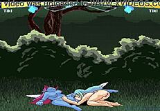 fairyfighting tiki and tiki lick pussies to orgasm in game