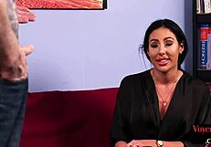 Amateur MILF In Heels And Stockings Seduces Voyeur In CFNM Seduction, Leading To Wanking On Her