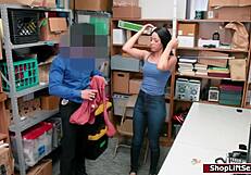 lp officer fucks sneaky ebony shoplifter with monster cock deepthroat