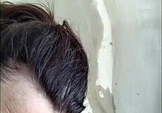 POV Hotwife Candi Annie Milks Cock at Nudist Resort Pool