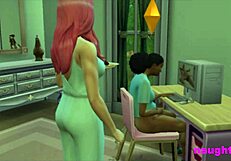 Step sister offers help after catching stepbrother