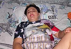 Blonde Latina Fills Herself With Cum From Big Cock