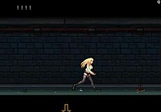 Blonde in group game, part 1 of 3.