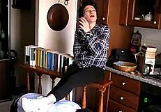 Can a loser actually serve a goddess in this intense BDSM setup?