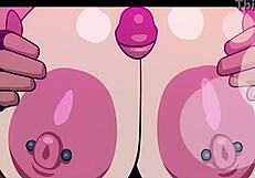 Princess Ethel gives blowjob at the gym.