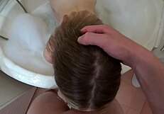 Cute Teen 18+ With Wet Pussy Gets Fucked In The Shower Cum In Mouth