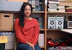 lp officer fucks sneaky ebony shoplifter with monster cock deepthroat