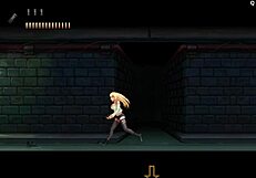 Blonde in group game, part 1 of 3.