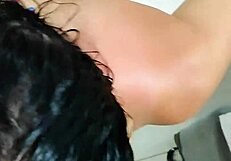 Mature man helps teen maid's daughter with morning cum outdoors