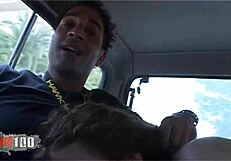 Intense outdoor fucking with young Spanish redhead Monica Ledesma