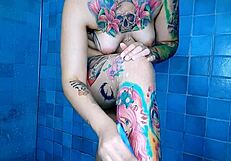 anal plug in the shower while i shave