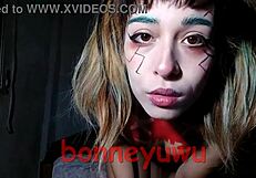 Bonneyuwu In Cyberpunk Rebecca Cosplay Teases On Bed