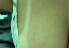 I ate the hot blonde's ass in white lingerie early morning, she sat more